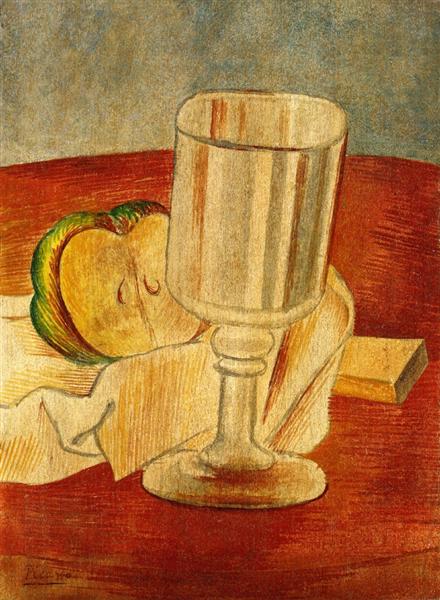 Pablo Picasso Classical Oil Painting Still Life With Gobleet